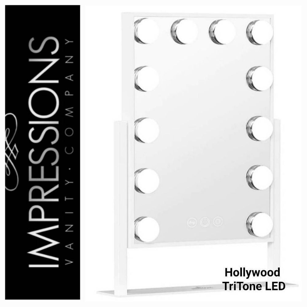 Impressions Hollywood XL Tri-Tone LED Makeup Mirror